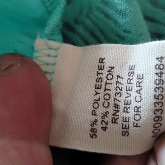 Women's long sleeve light weight shirt Mudd Size: Small light green poly/cotton - Picture 3 of 10